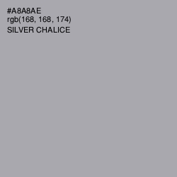 #A8A8AE - Silver Chalice Color Image
